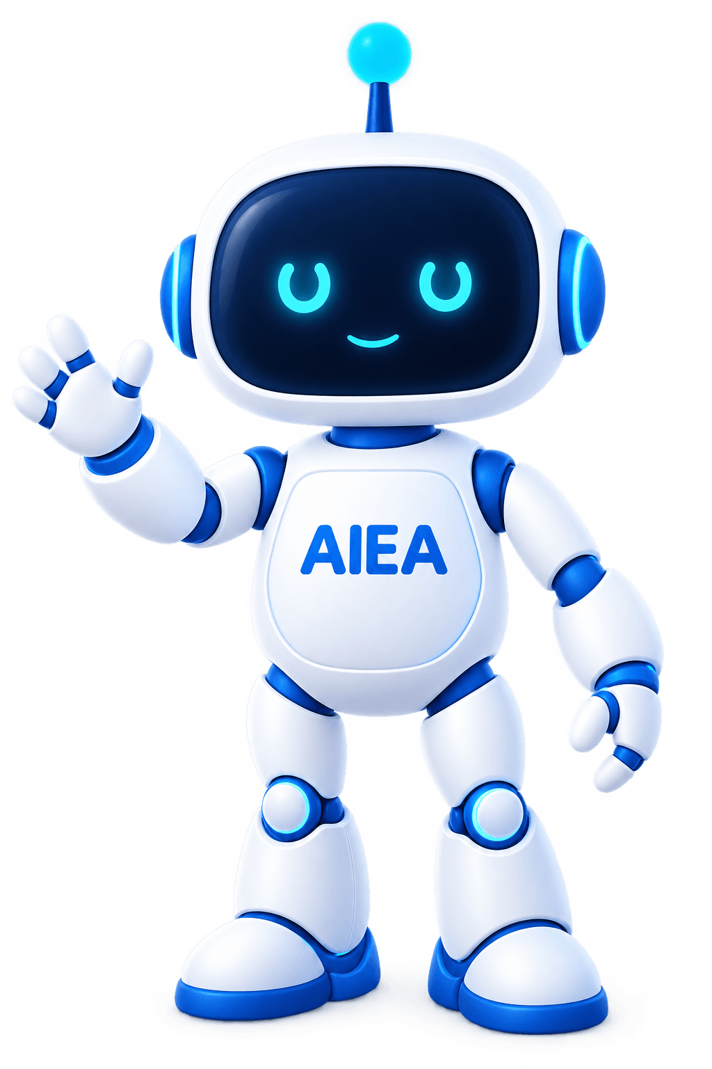 Robot AIEA chào người học